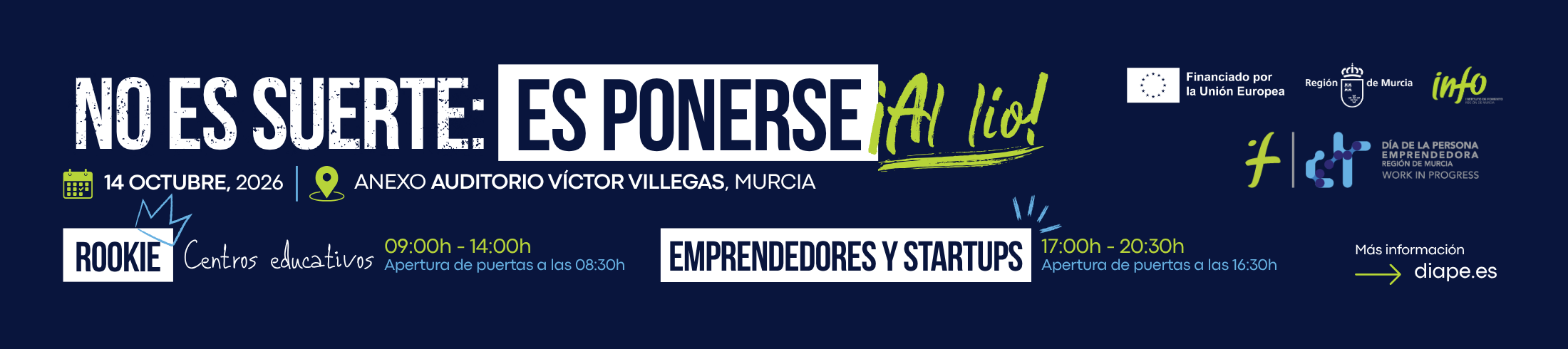 DIAPE 2026 — No es suerte: es ponerse